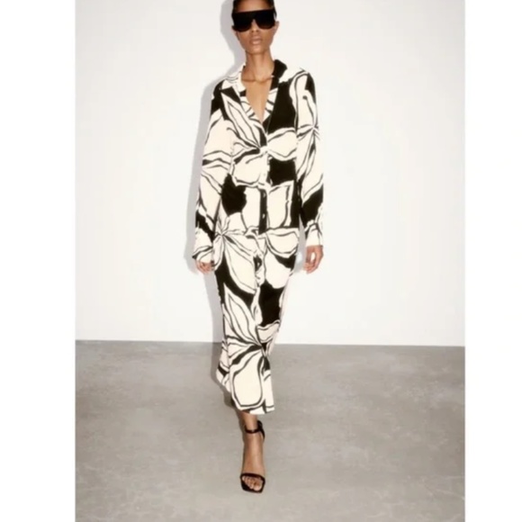 Zara Dresses & Skirts - ZARA Tropical Print Dress